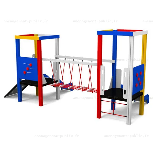Structure pour aire de jeux 2 tours Ludicolors